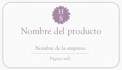 Vista previa del diseño de Galería de diseños de etiquetas para productos en hoja para belleza y spa, Rectangular con esquinas redondeadas 8,7 x 4,9 cm