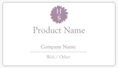 Design Preview for Design Gallery: Floral Product Labels, 8.7 x 4.9 cm Rounded Rectangle