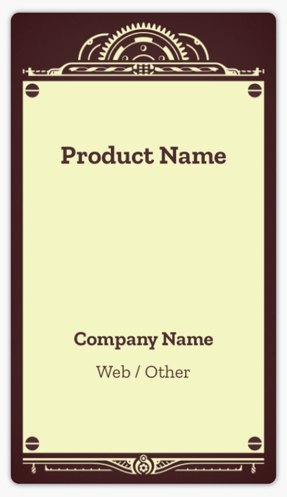 Design Preview for Templates for Manufacturing & Distribution Product Labels , 8.7 x 4.9 cm Rounded Rectangle