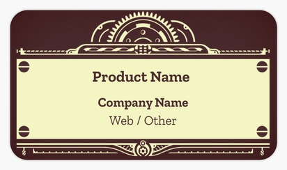 Design Preview for Design Gallery: Manufacturing Product & Packaging Labels, Rounded Rectangle  8.7 x 4.9 cm 