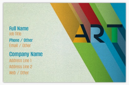 Design Preview for Design Gallery: Art galleries Pearl Business Cards