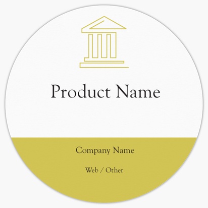 Design Preview for Design Gallery: Legal Product Labels on Sheets, Circle 7.6 x 7.6 cm