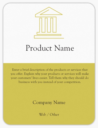 Design Preview for Design Gallery: Legal Product Labels on Sheets, Rounded Rectangle 10 x 7.5 cm