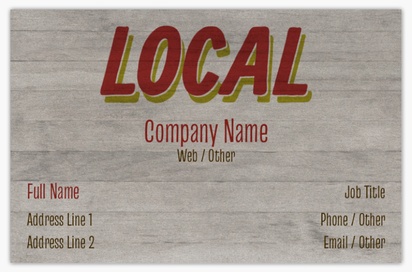 Design Preview for Design Gallery: Organic Food Stores Pearl Business Cards