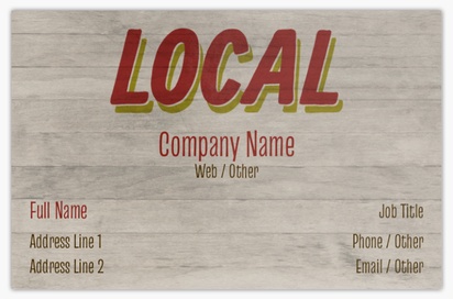 Design Preview for Design Gallery: Organic Food Stores Metallic Business Cards