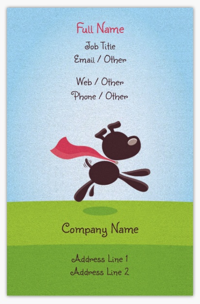 Design Preview for Design Gallery: Pet Sitting & Dog Walking Pearl Business Cards