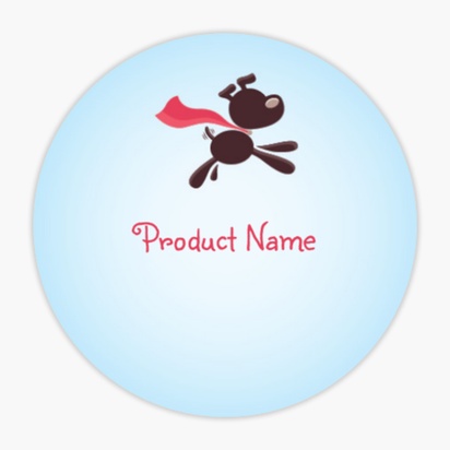 Design Preview for Design Gallery: Animals & Pet Care Product & Packaging Labels, Circle 1.5"  3.8 x 3.8 cm 