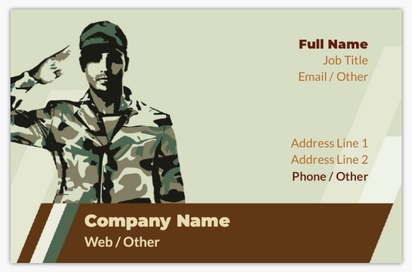 Design Preview for Design Gallery: Military Textured Uncoated Business Cards