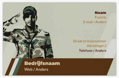 Voorvertoning ontwerp voor Ontwerpgalerij: Nationaal en militair Linnen visitekaartjes