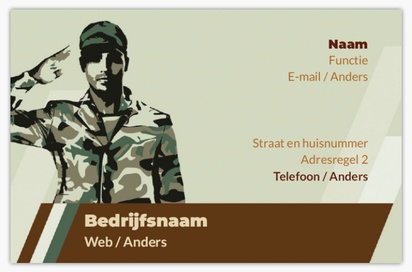Voorvertoning ontwerp voor Ontwerpgalerij: Nationaal en militair Standaard visitekaartjes, Standaard (85 x 55 mm)