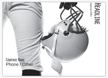 A football camp football scout white gray design