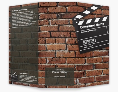 Design Preview for Design Gallery: Movies & Film Custom Brochures, 8.5" x 11" Tri-fold