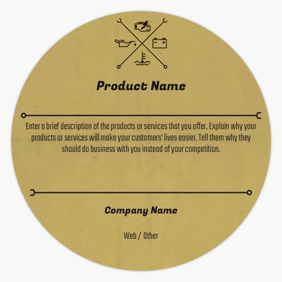 Design Preview for Design Gallery: Modern & Simple Product & Packaging Labels, Circle 1.5"  7.6 x 7.6 cm 