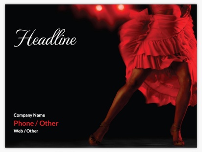 A dance tango black red design for Art & Entertainment