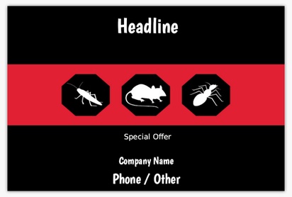 Design Preview for Pest Control Postcards Templates, 4" x 6"