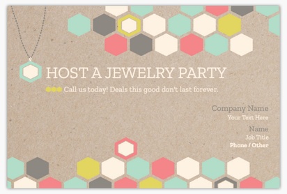 Design Preview for In-Home Parties Postcards Templates, 4" x 6"
