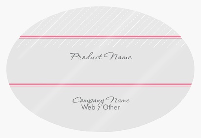 Design Preview for Design Gallery: Clothing Product Labels on Sheets, Oval 7.6 x 5.1 cm