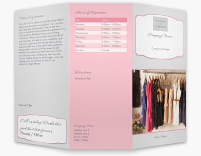 Design Preview for Design Gallery: Bags & Accessories Custom Brochures, 8.5" x 11" Tri-fold