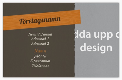 Förhandsgranskning av design för Designgalleri: Snickeri & träarbeten Visitkort med obestruket naturligt papper