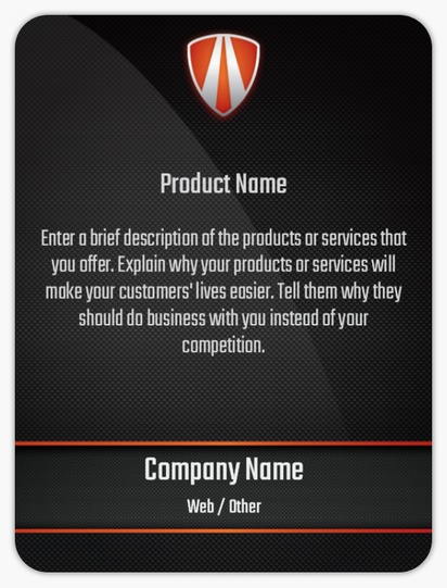 Design Preview for Design Gallery: Auto Dealers Product Labels on Sheets, Rounded Rectangle 10 x 7.5 cm