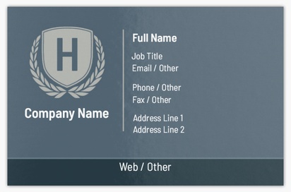 Design Preview for Design Gallery: Legal Metallic Business Cards