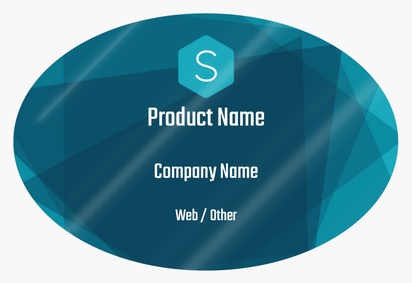 Design Preview for Design Gallery: Web Design & Hosting Product Labels on Sheets, Oval 7.6 x 5.1 cm