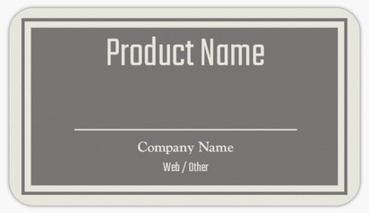 Design Preview for Design Gallery: Legal Product Labels on Sheets, Rounded Rectangle 8.7 x 4.9 cm