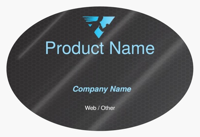 Design Preview for Design Gallery: Personal Training Product Labels on Sheets, Oval 7.6 x 5.1 cm