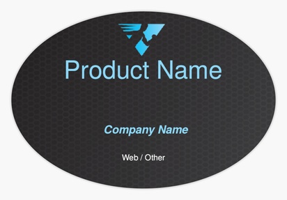 Design Preview for Design Gallery: Personal Training Product & Packaging Labels, Oval  7.6 x 5.1 cm 