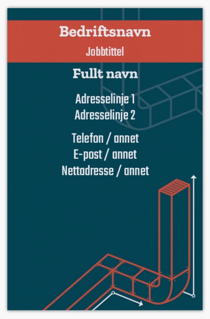 Forhåndsvisning av design for Designgalleri: VVS og klimakontroll Visittkort av lin