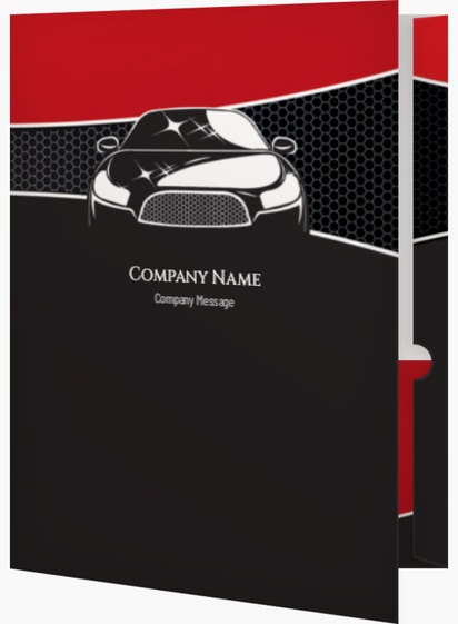 Design Preview for Automotive & Transportation Custom Presentation Folders Templates, 9.5" x 12"