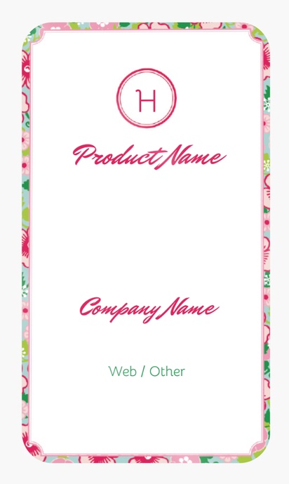Design Preview for Design Gallery: Gift & Party Shops Product Labels on Sheets, Rounded Rectangle 8.7 x 4.9 cm