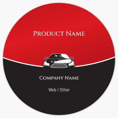 Design Preview for Design Gallery: Car Wash & Valeting Product Labels on Sheets, Circle 7.6 x 7.6 cm