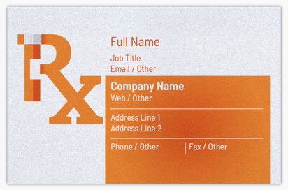 Design Preview for Design Gallery: Medical Equipment & Pharmaceuticals Pearl Business Cards
