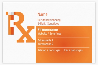 Designvorschau für Designgalerie: Standard-Visitenkarten Medizinische Geräte & Arzneimittel, Standard (85 x 55 mm)