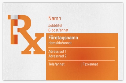 Förhandsgranskning av design för Designgalleri: Sjukvårdspersonal Visitkort med obestruket naturligt papper