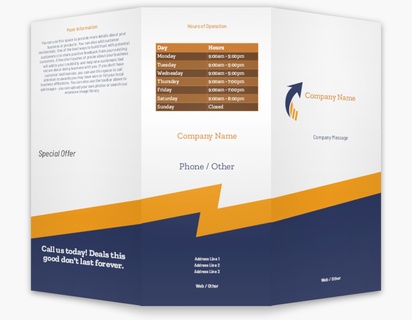 Design Preview for Design Gallery: Financial Consulting Custom Brochures, 8.5" x 11" Tri-fold