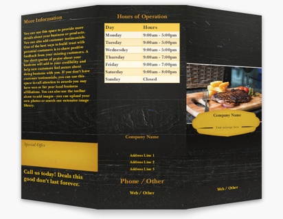 Design Preview for Design Gallery: Food & Beverage Menus, Tri-fold