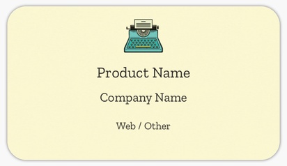 Design Preview for Design Gallery: Marketing & Communications Product Labels on Sheets, Rounded Rectangle 8.7 x 4.9 cm