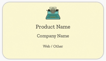 Design Preview for Design Gallery: Marketing & Public Relations Product Labels on Sheets, Rounded Rectangle 8.7 x 4.9 cm