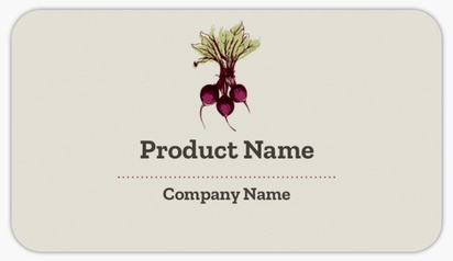 Design Preview for Design Gallery: Organic Food Stores Product Labels on Sheets, Rounded Rectangle 8.7 x 4.9 cm