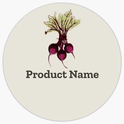 Design Preview for Design Gallery: Agriculture & Farming Product Labels, 3.8 x 3.8 cm Circle