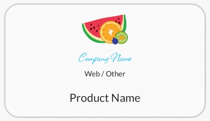 Design Preview for Design Gallery: Farmers Market Product Labels on Sheets, Rounded Rectangle 8.7 x 4.9 cm