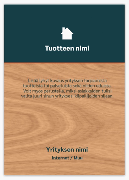 Mallin esikatselu Mallivalikoima: Kiinteistökehitys Rullatarrat, Suorakulmio 10,5 x 7,4 cm Valkoinen paperi