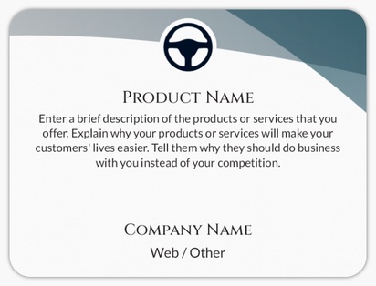 Design Preview for Design Gallery: Car Services Product Labels on Sheets, Rounded Rectangle 10 x 7.5 cm