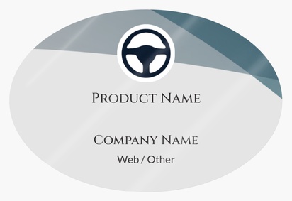 Design Preview for Design Gallery: Car Services Product Labels on Sheets, Oval 7.6 x 5.1 cm