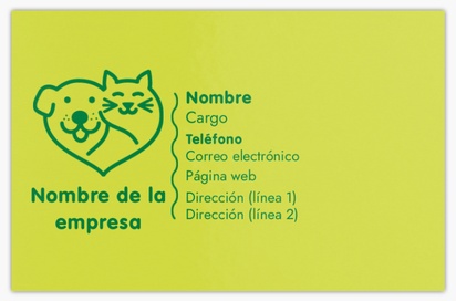 Vista previa del diseño de Galería de diseños de tarjetas de visita extragruesas para tiendas de mascotas, Standard (85 x 55 mm)