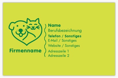 Designvorschau für Designgalerie: Soft-Touch-Visitenkarten Tiere & Tierbetreuung
