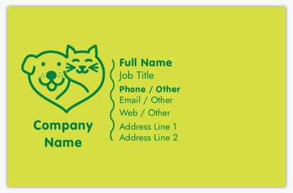 Design Preview for Design Gallery: Animals & Pet Care Soft Touch Business Cards