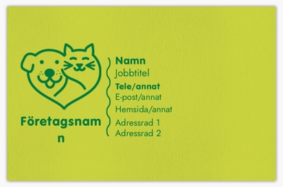 Förhandsgranskning av design för Designgalleri: Djurvakt Visitkort med obestruket naturligt papper